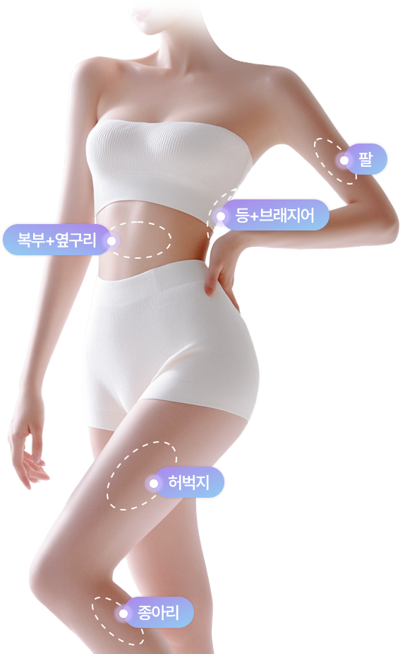 바디 지방흡입 수술 가능 부위