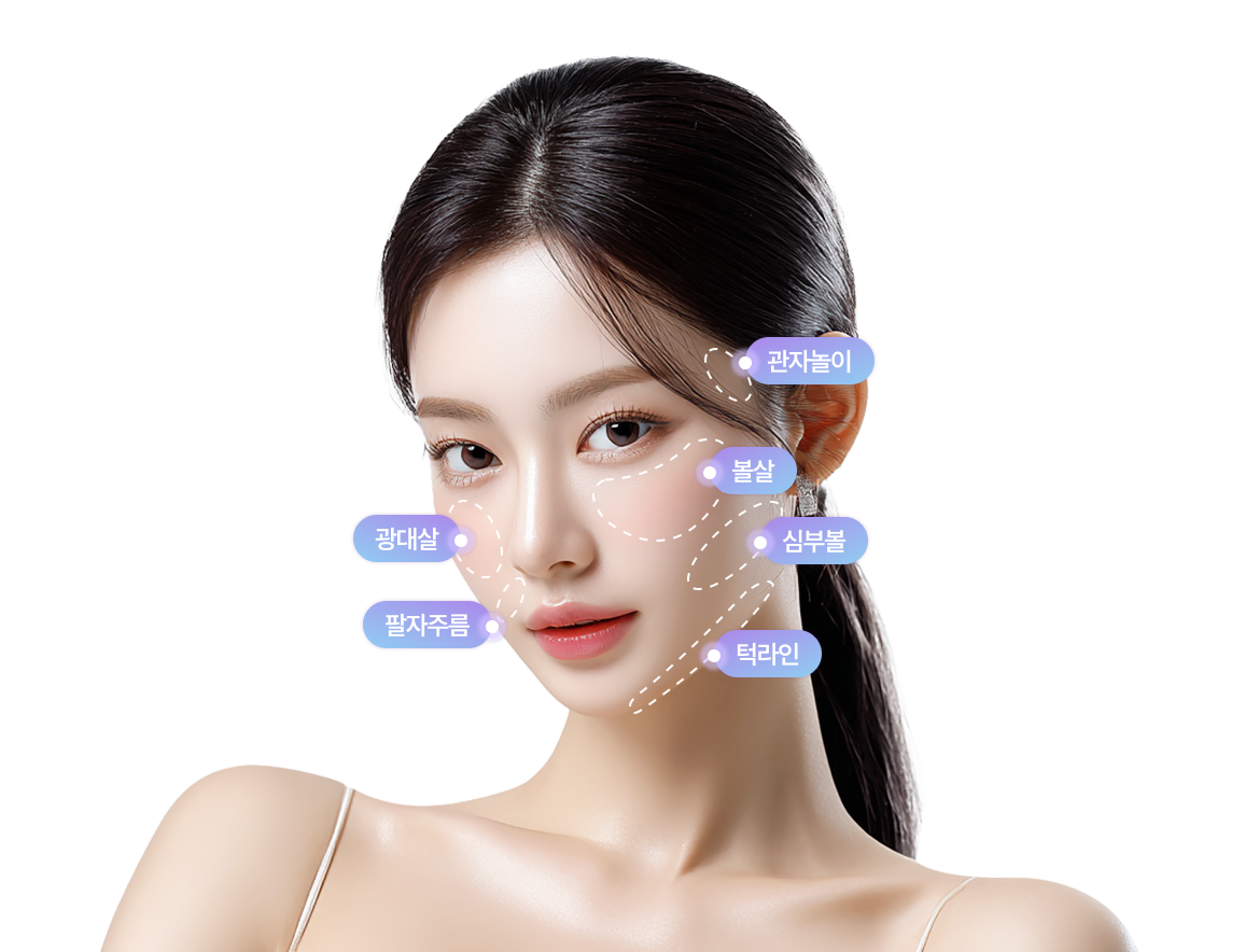조각얼굴 수술 가능 부위